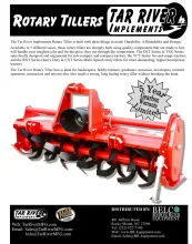 Rotary Tiller Literature
