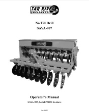 SAYA-907 No-Till Drill Manual